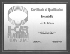 Auto Body Unlimited Inc, The Crash Doctor Dr. Jay I-Car Platinum Award from www.thecrashdoctor.com
